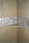 Shower Tile Mosaic Corner with shelf