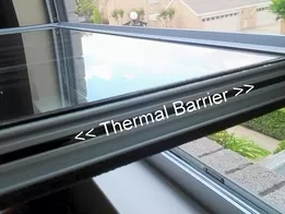 Replacement Window Sliver Frame Thermal Barrier Tilted