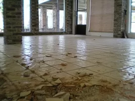 Flooring During Tile Removal