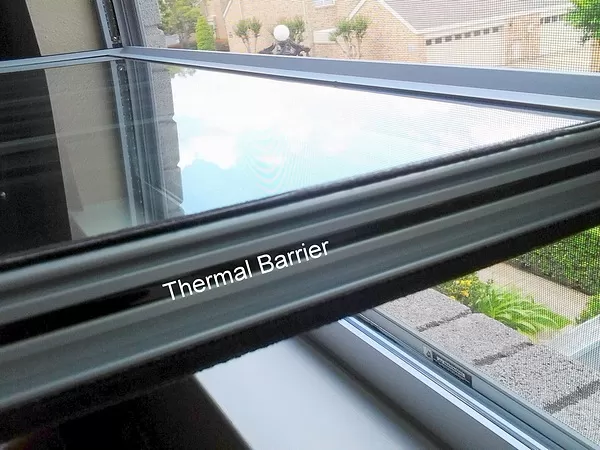 Window Sliver Frame Thermal Barrier Tilted